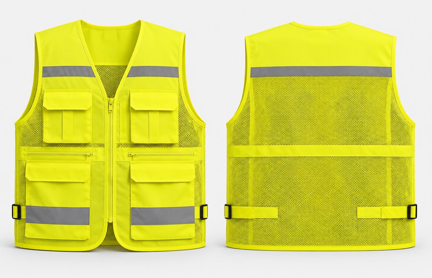 Mesh Safety Vest - 4 Pocket