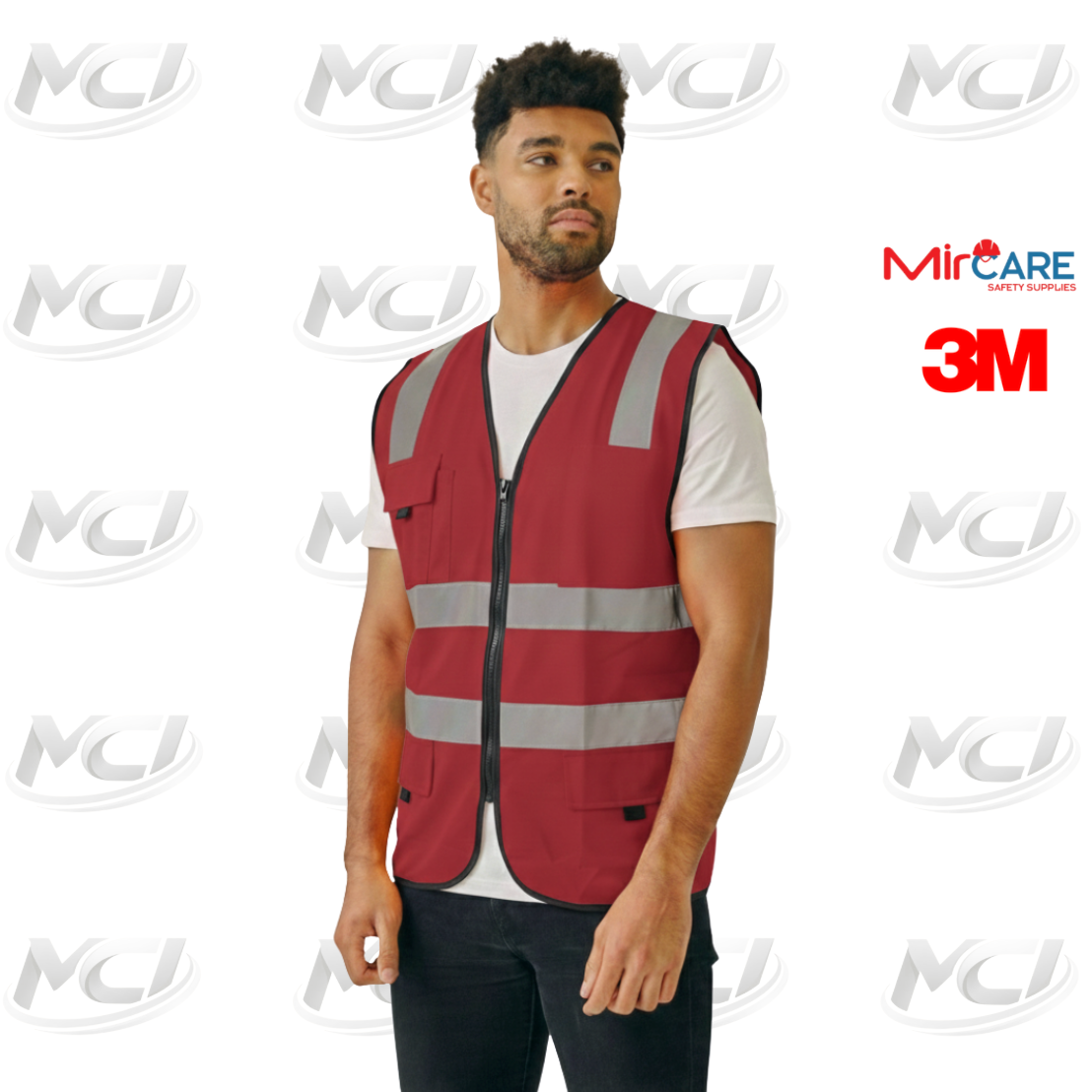 Safety Vest 4 Pocket - 3M Reflective Strips