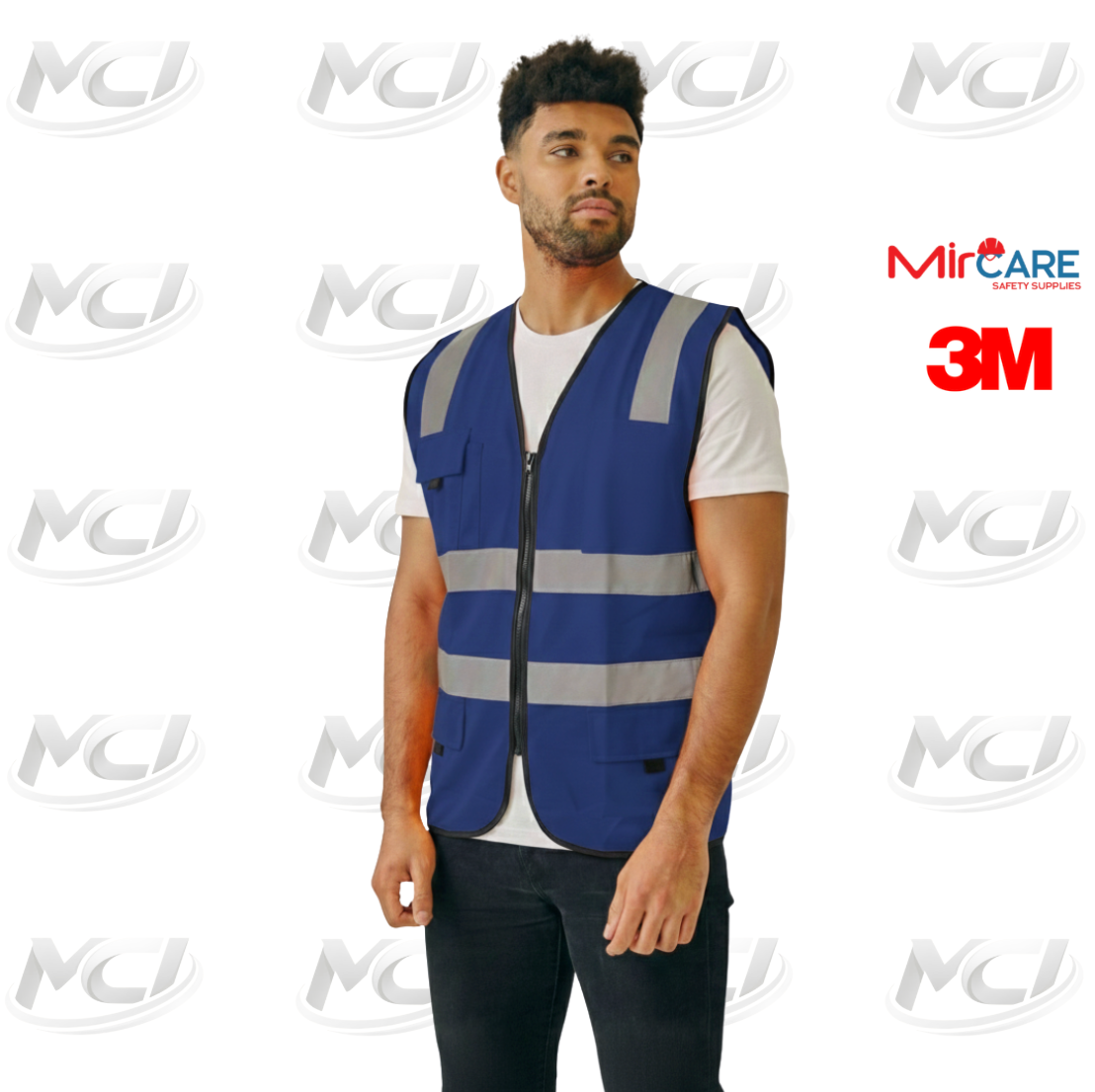 Safety Vest 4 Pocket - 3M Reflective Strips
